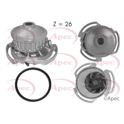 Apec AWP1009 Water Pump, engine cooling - 1