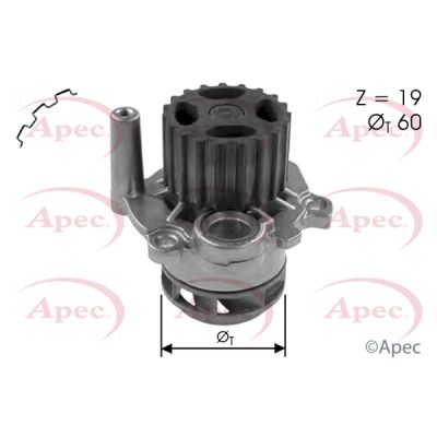 Apec AWP1031 Water Pump, engine cooling - 1