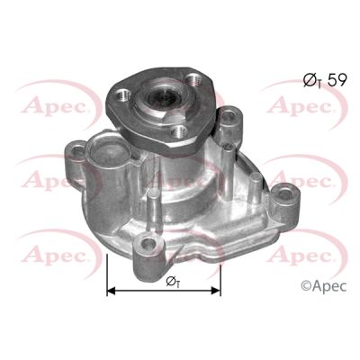 Apec AWP1041 Water Pump, engine cooling - 1