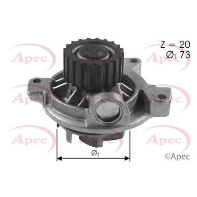 Apec AWP1077 Water Pump, engine cooling - 1