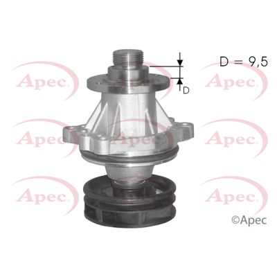 Apec AWP1093 Water Pump, engine cooling - 1