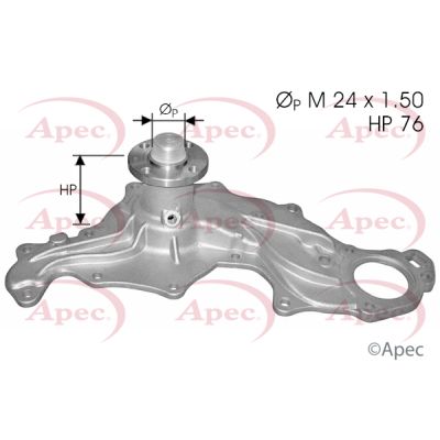 Apec AWP1180 Water Pump, engine cooling - 1