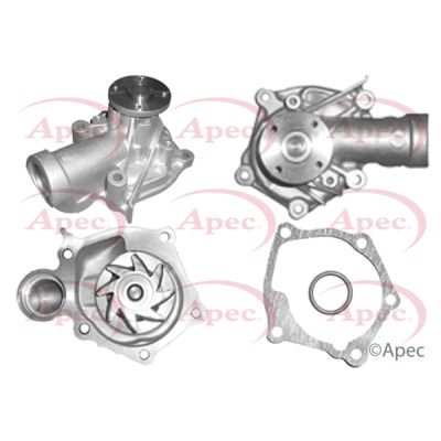 Apec AWP1257 Water Pump, engine cooling - 1