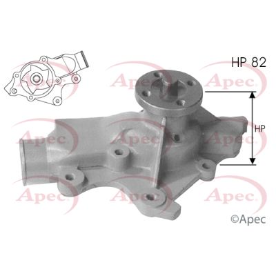 Apec AWP1270 Water Pump, engine cooling - 1
