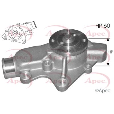 Apec AWP1271 Water Pump, engine cooling - 1