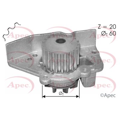 Apec AWP1391 Water Pump, engine cooling - 1