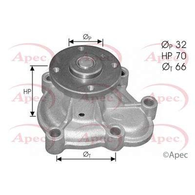 Apec AWP1404 Water Pump, engine cooling - 1
