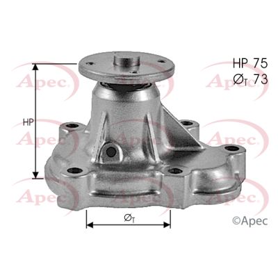 Apec AWP1410 Water Pump, engine cooling - 1