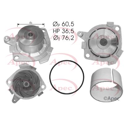 Apec AWP1487 Water Pump, engine cooling - 1