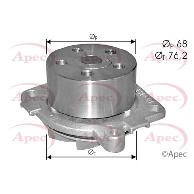 Apec AWP1488 Water Pump, engine cooling - 1