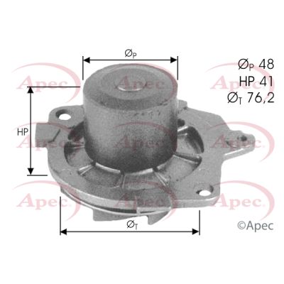 Apec AWP1499 Water Pump, engine cooling - 1