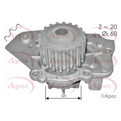 Apec AWP1503 Water Pump, engine cooling - 1