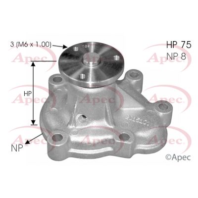 Apec AWP1542 Water Pump, engine cooling - 1