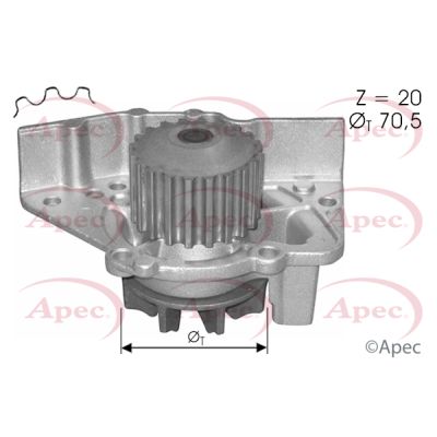 Apec AWP1545 Water Pump, engine cooling - 1
