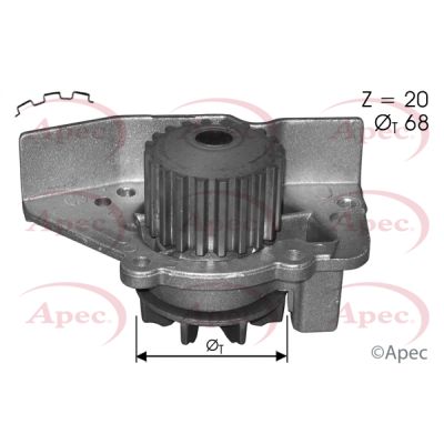 Apec AWP1546 Water Pump, engine cooling - 1