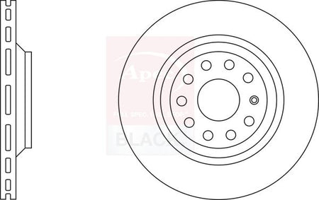 Apec Black DSK2460B Brake Disc - 1