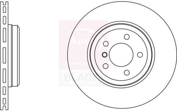 Apec Black DSK2607B Brake Disc - 1
