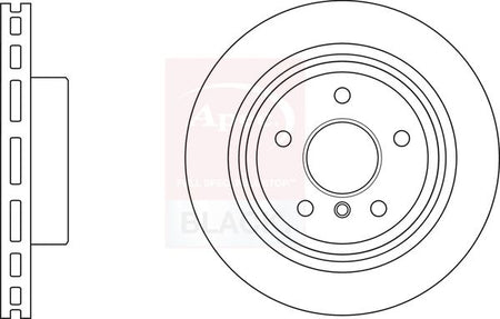 Apec Black DSK3065B Brake Disc - 1