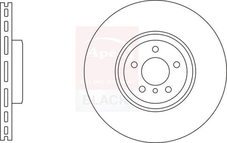 Apec Black DSK3231B Brake Disc - 1