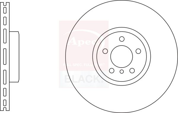 Apec Black DSK3232B Brake Disc - 1