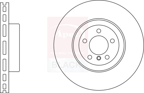 Apec Black DSK3253B Brake Disc - 1