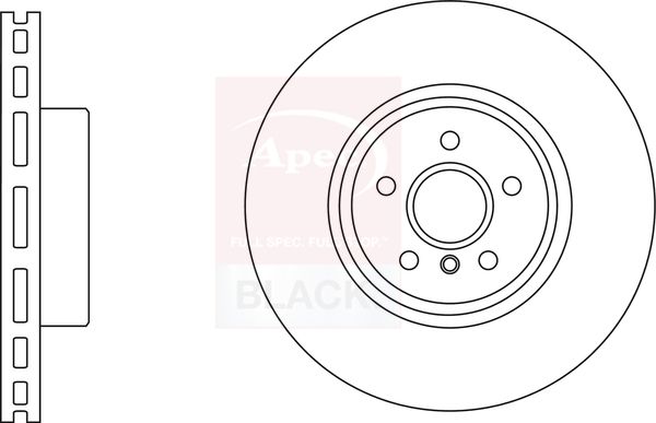 Apec Black DSK3255B Brake Disc - 1