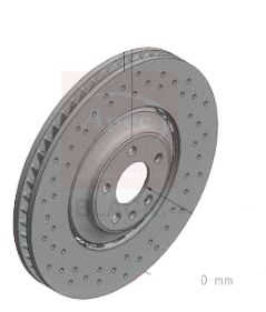Apec Black DSK3362B Brake Disc - 1