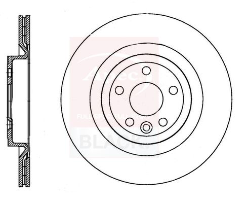 Apec Black DSK3405B Brake Disc - 1