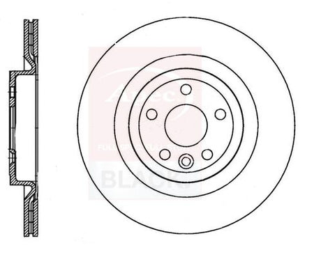 Apec Black DSK3405B Brake Disc - 1