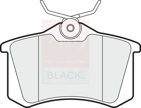 Apec Black PAD1020B Brake Pad Set, disc brake - 1
