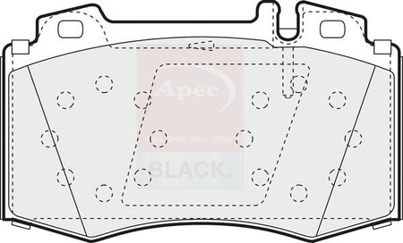 Apec Black PAD1153B Brake Pad Set, disc brake - 1