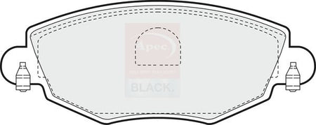 Apec Black PAD1174B Brake Pad Set, disc brake - 1