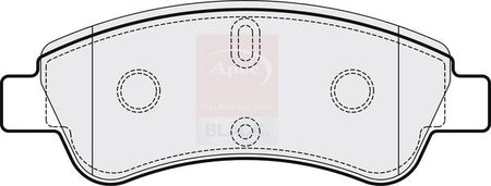 Apec Black PAD1198B Brake Pad Set, disc brake - 1
