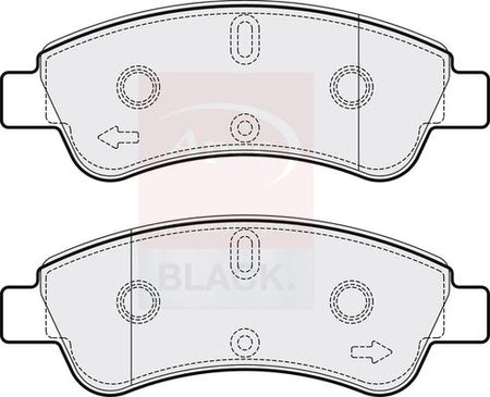Apec Black PAD1269B Brake Pad Set, disc brake - 1