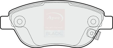 Apec Black PAD1533B Brake Pad Set, disc brake - 1