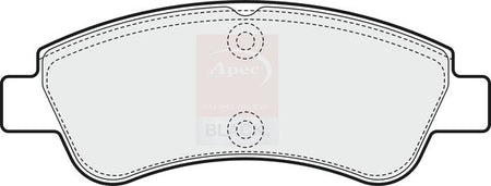 Apec Black PAD1546B Brake Pad Set, disc brake - 1