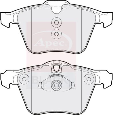 Apec Black PAD1595B Brake Pad Set, disc brake - 1