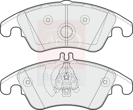 Apec Black PAD1620B Brake Pad Set, disc brake - 1
