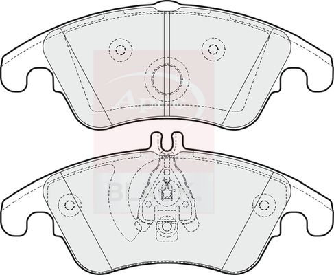 Apec Black PAD1620B Brake Pad Set, disc brake - 1