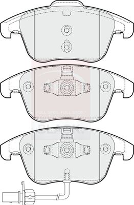 Apec Black PAD1651B Brake Pad Set, disc brake - 1