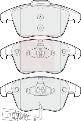 Apec Black PAD1653B Brake Pad Set, disc brake - 1