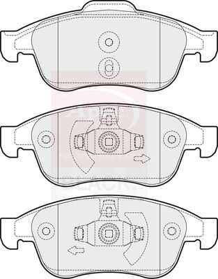Apec Black PAD1669B Brake Pad Set, disc brake - 1