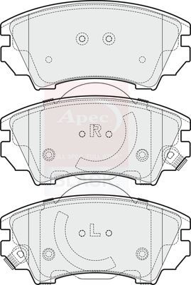 Apec Black PAD1684B Brake Pad Set, disc brake - 1