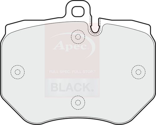 Apec Black PAD1720B Brake Pad Set, disc brake - 1