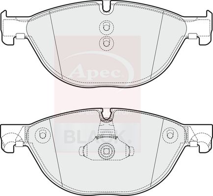 Apec Black PAD1739B Brake Pad Set, disc brake - 1