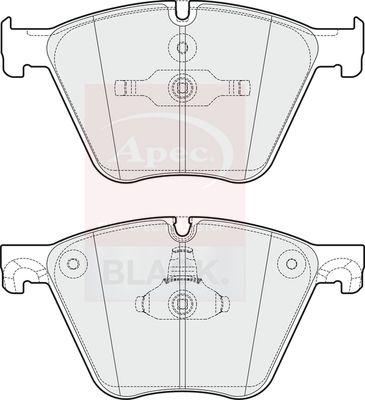 Apec Black PAD1744B Brake Pad Set, disc brake - 1
