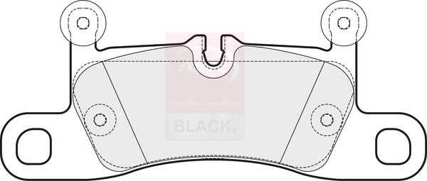 Apec Black PAD1796B Brake Pad Set, disc brake - 1