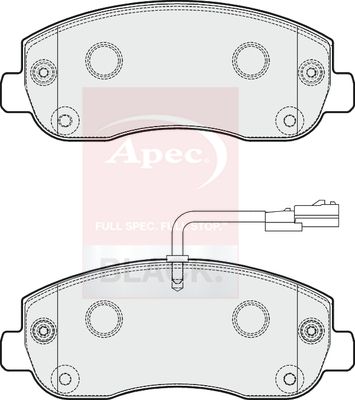 Apec Black PAD1797B Brake Pad Set, disc brake - 1