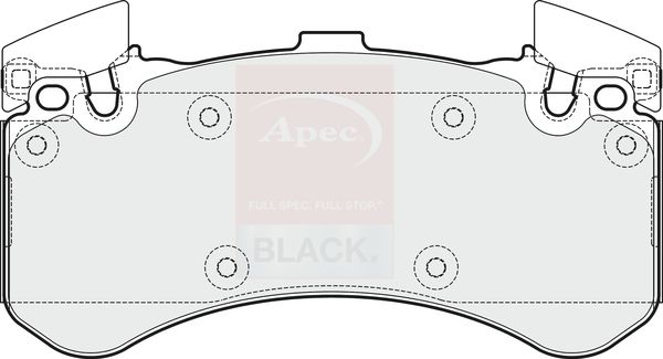Apec Black PAD1805B Brake Pad Set, disc brake - 1