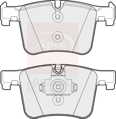 Apec Black PAD1830B Brake Pad Set, disc brake - 1